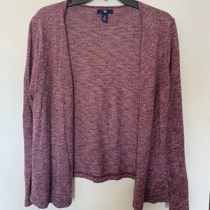 GAP red-maroon cardigan sweater